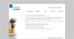 Desktop Screenshot of absolut-sortiert.de